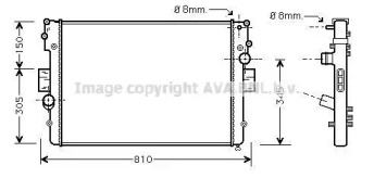 AVA QUALITY COOLING iva2056 -  Радиатор, охлаждение двигателя